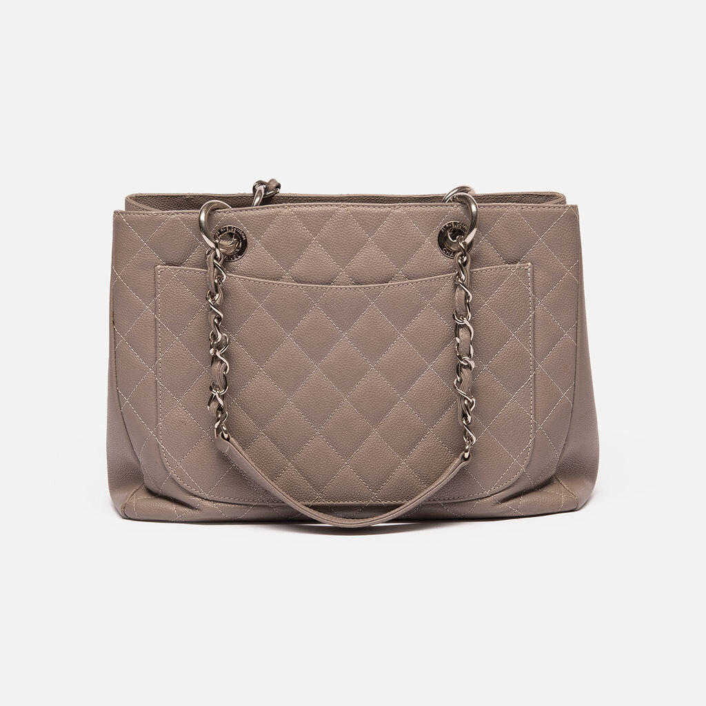 Chanel Gray Caviar GST Tote