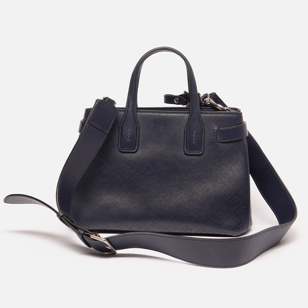 Burberry Navy Top Handle Crossbody