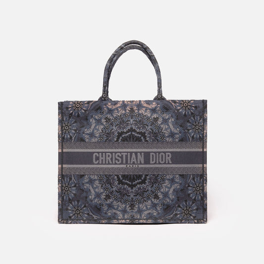 Dior Navy Motif Large Book Tote