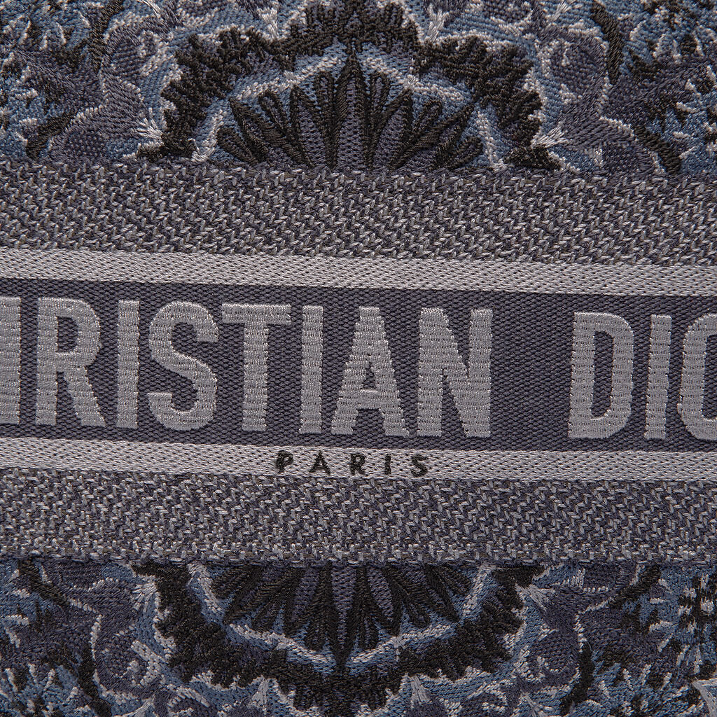 Dior Navy Motif Large Book Tote