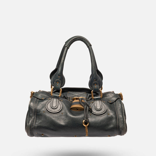 Chloe Navy Leather Paddington Bag