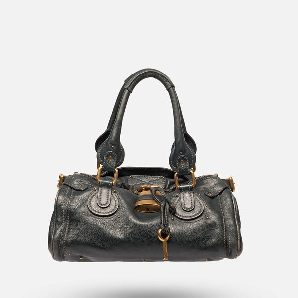 Chloe Navy Leather Paddington Bag