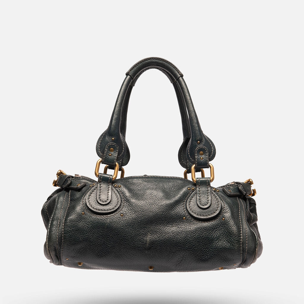 Chloe Navy Leather Paddington Bag