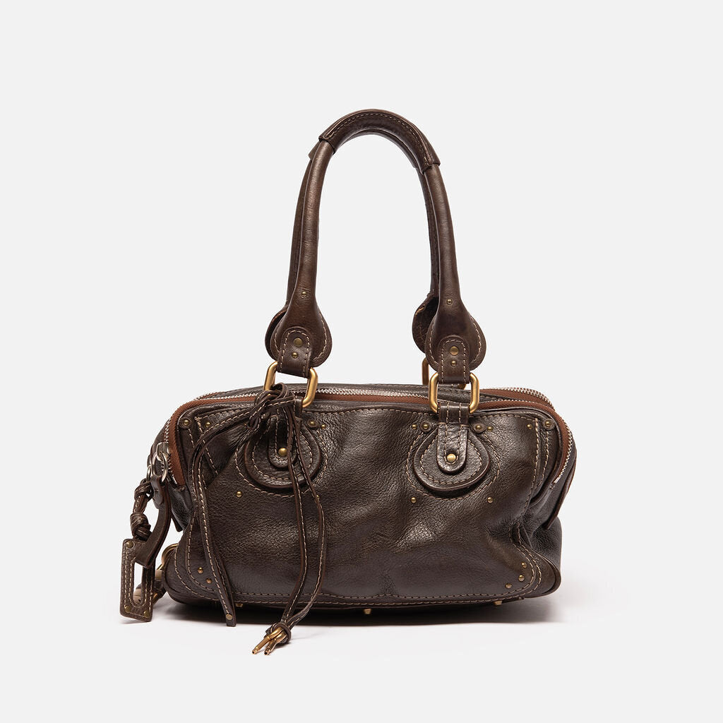 Chloe Brown Leather Mini Paddington