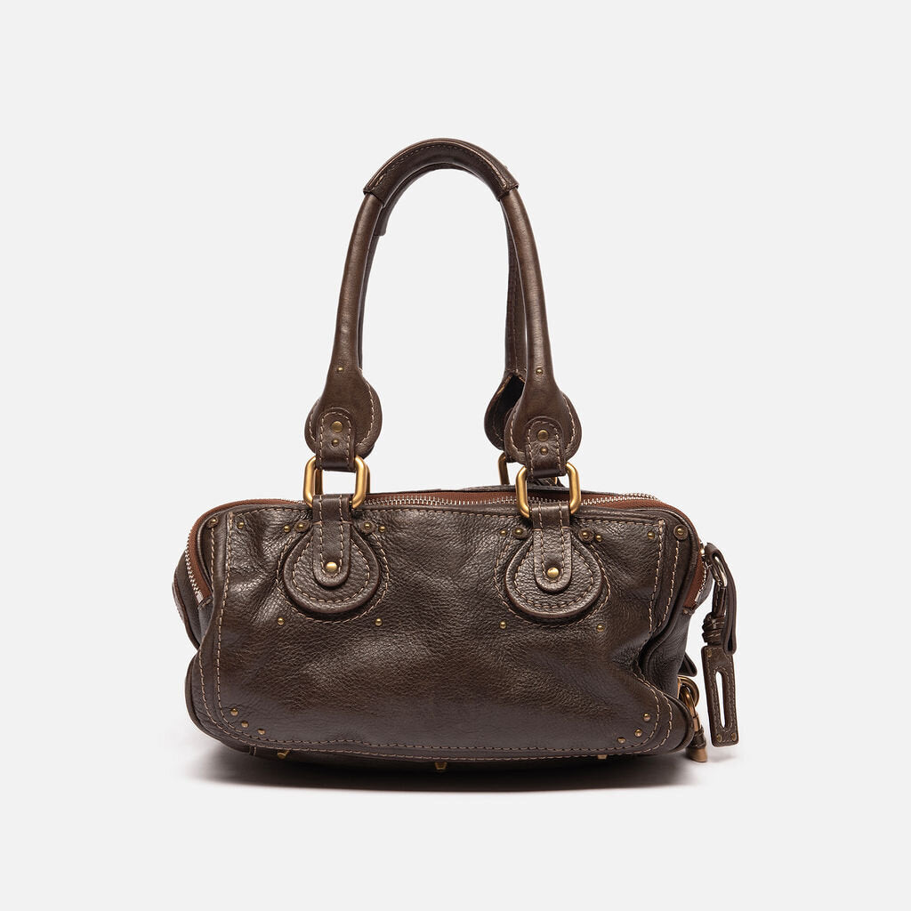 Chloe Brown Leather Mini Paddington