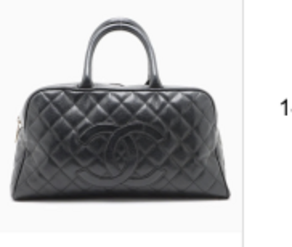 Black Quilted Bowler Bag