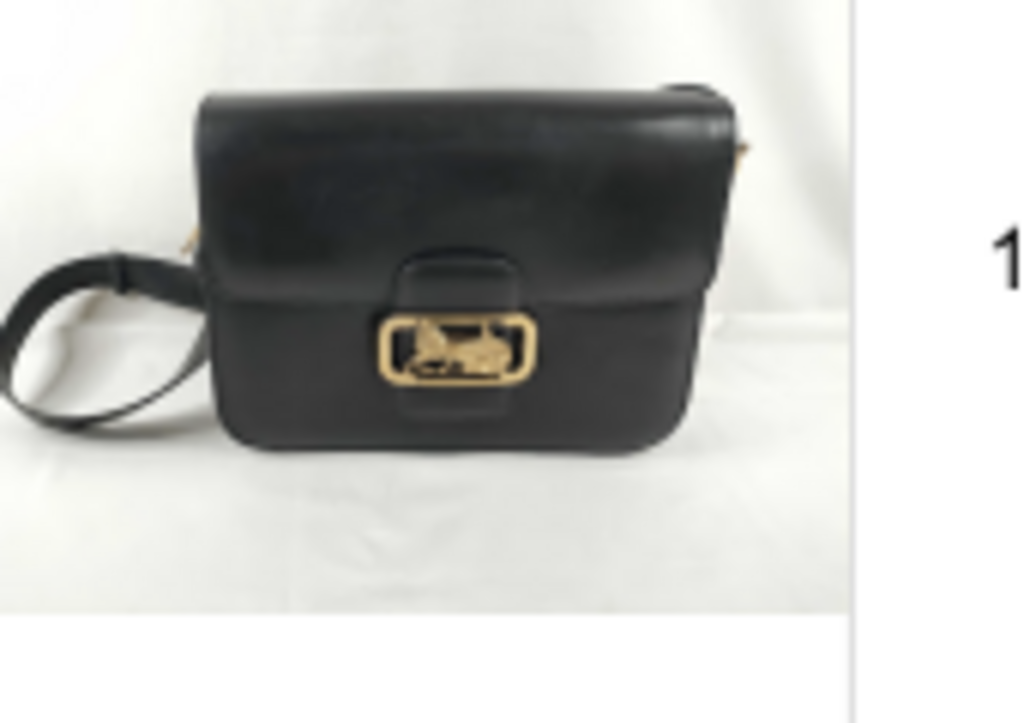 Black Leather Carriage Camera Bag