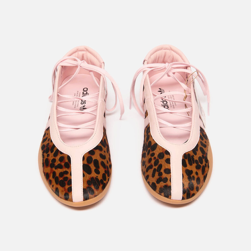 Adidas Leopard/ Pink Ponyhair/Leather Taekwondo Ballet Flat Sneakers