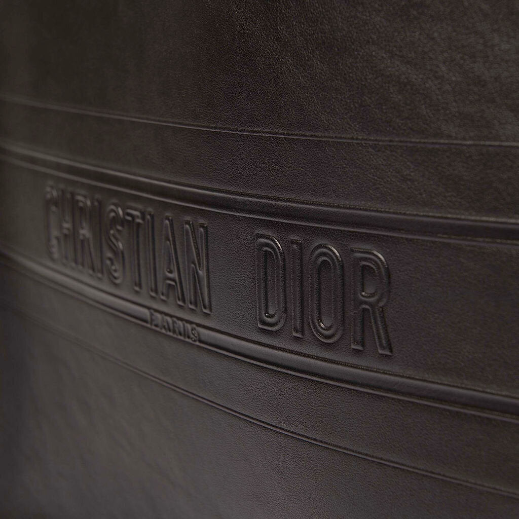 Dior Black Leather Large Book Tote