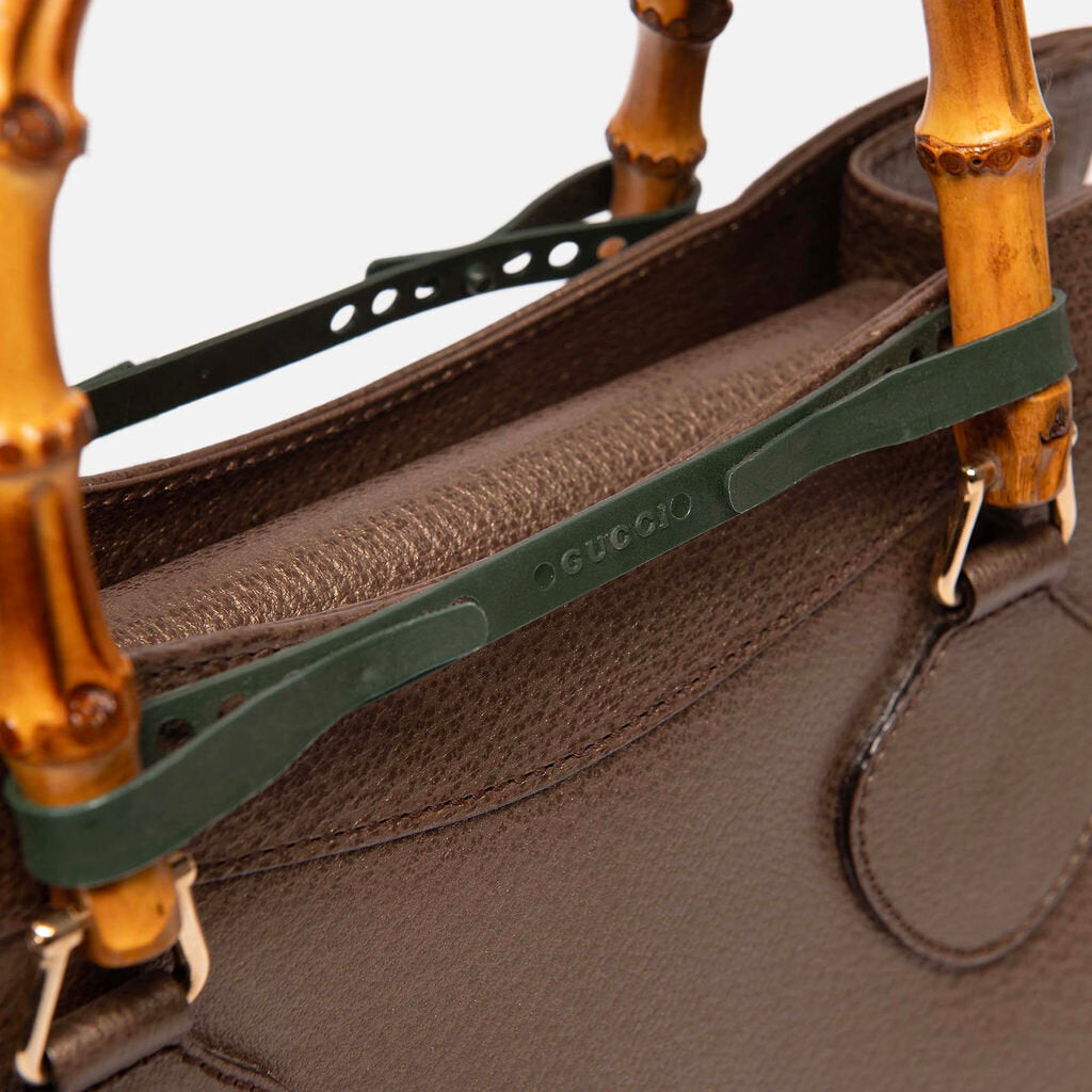 Gucci Brown Bamboo Diana Tote With Strap