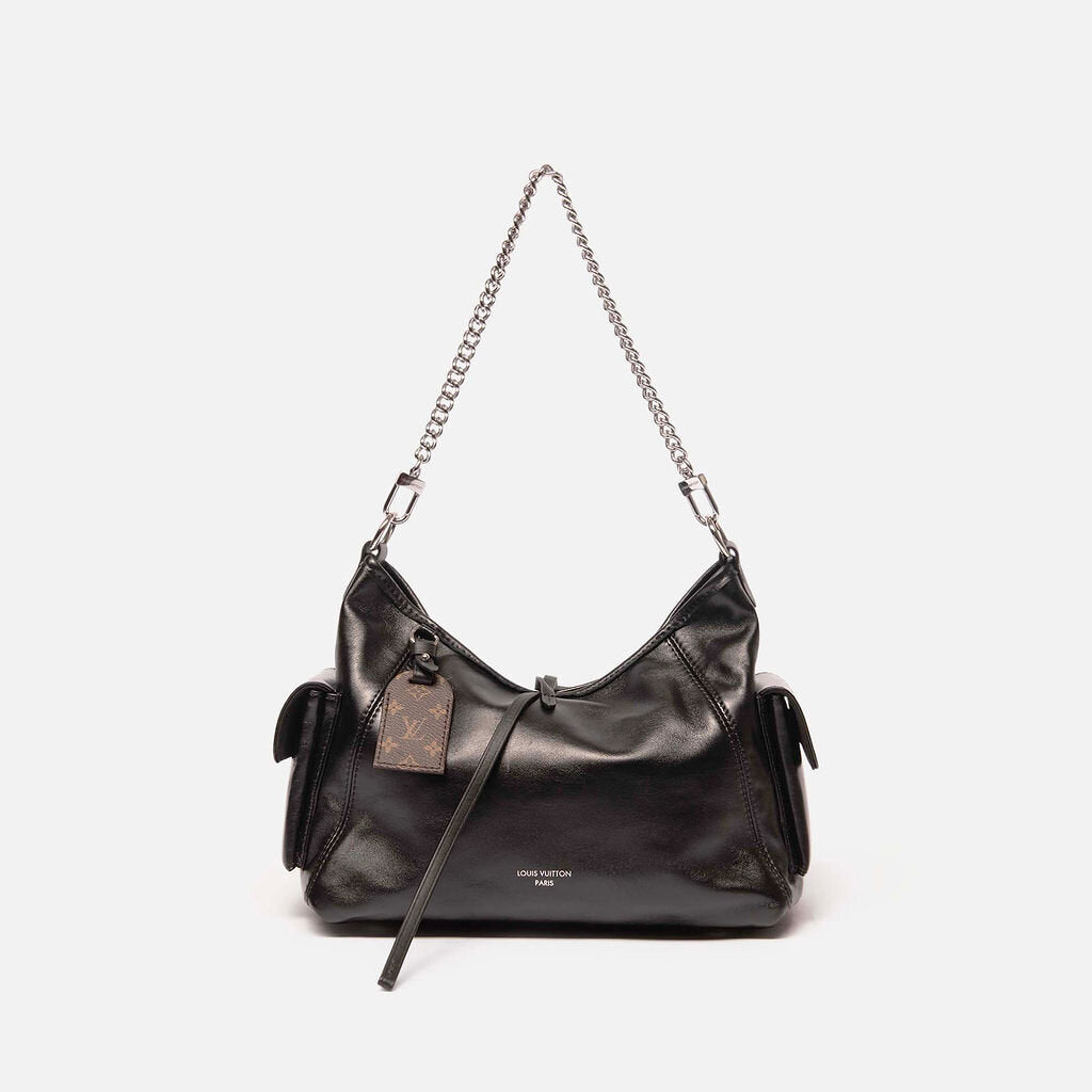 Louis Vuitton Black Leather Taurillon CarryAll Vibe PM
