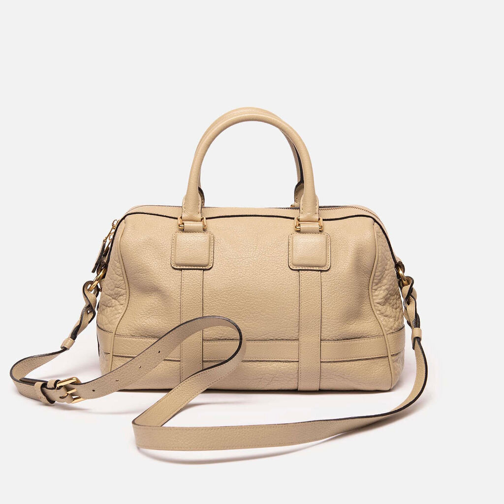 Loewe Light Beige Boston With Strap
