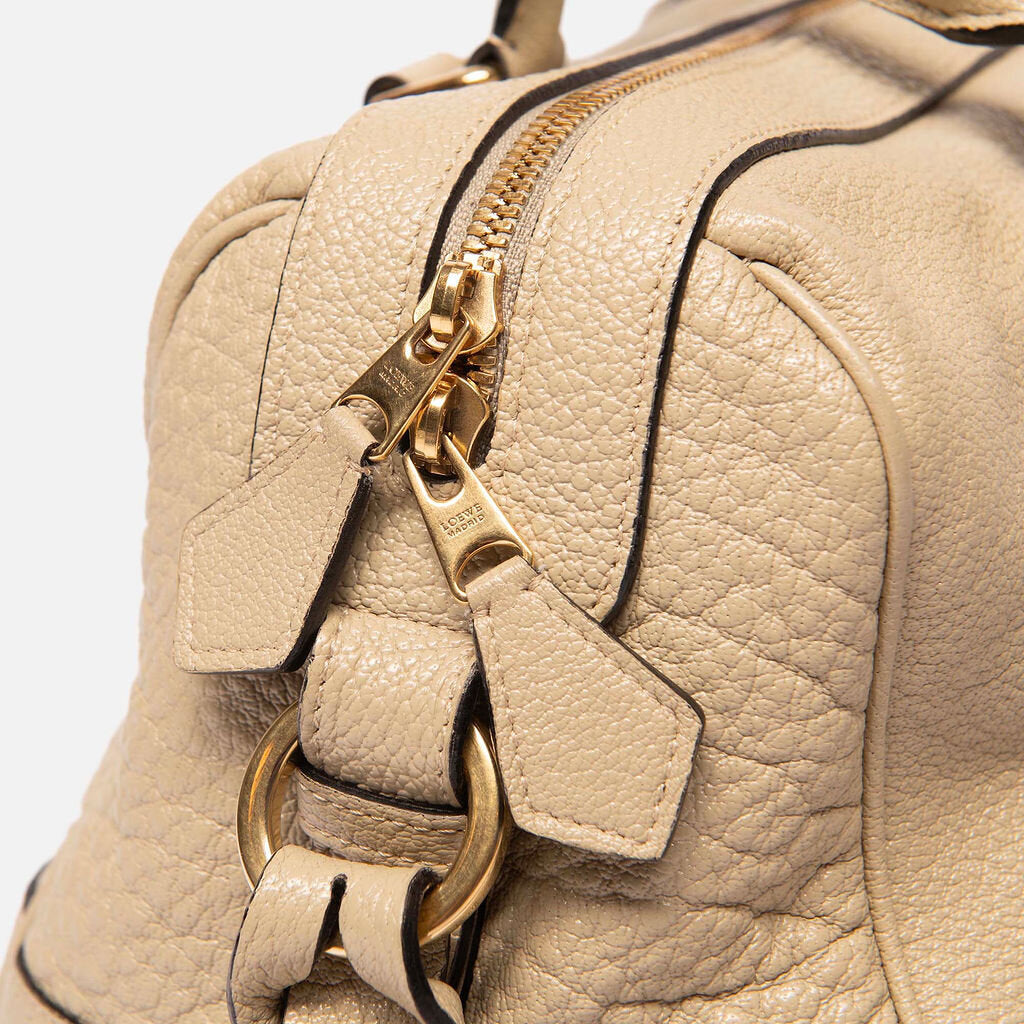 Loewe Light Beige Boston With Strap