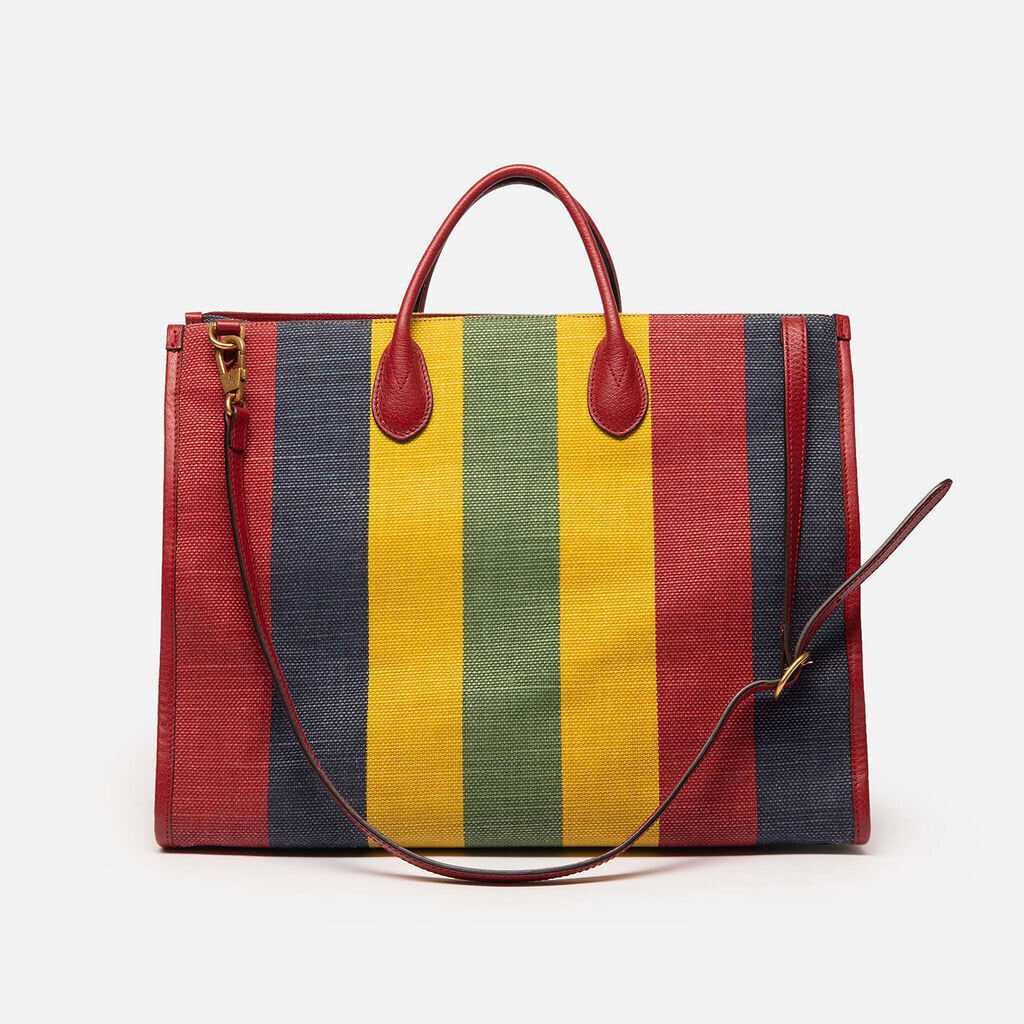 Gucci Baiadera 2Way Tote Red/Yellow/Blue
