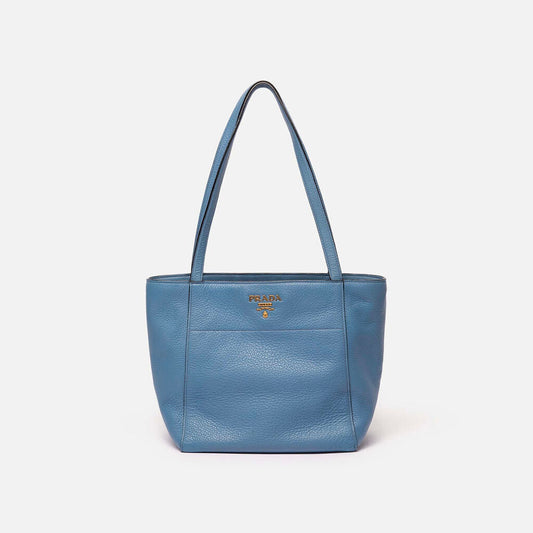 Prada Small Blue Tote