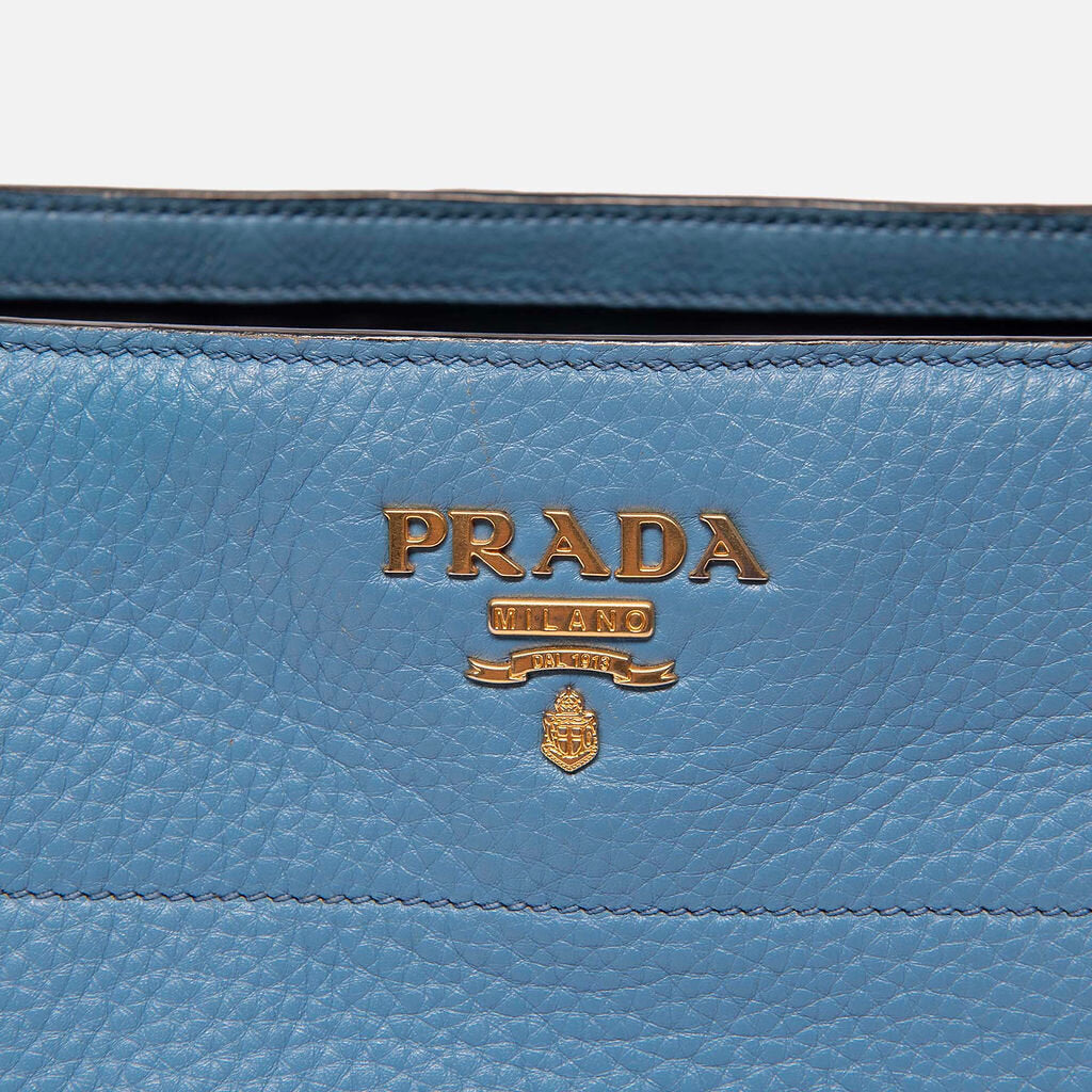 Prada Small Blue Tote