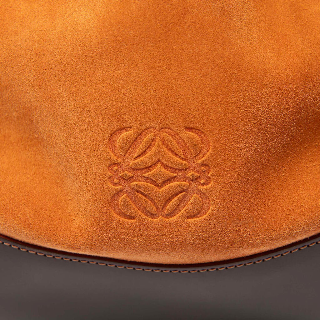 Loewe Brown Suede/Leather Drawstring Bag