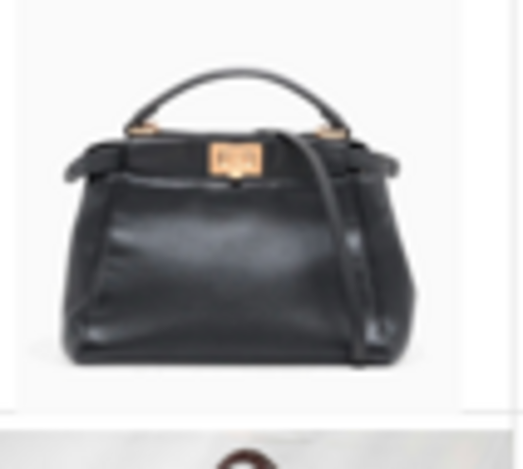 Black Leather Mini Peek A Boo
