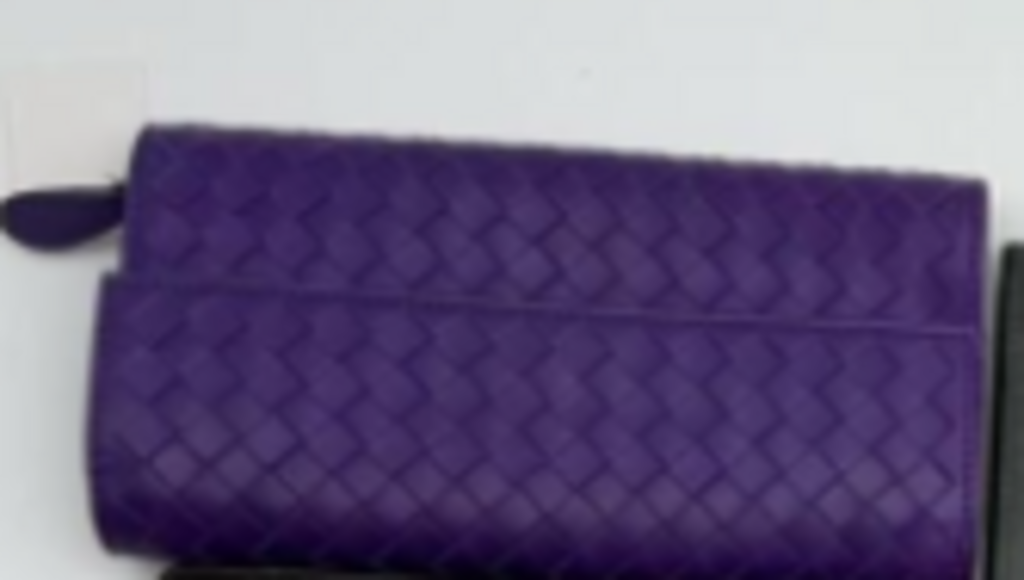 Purple Intrecciato Long Wallet