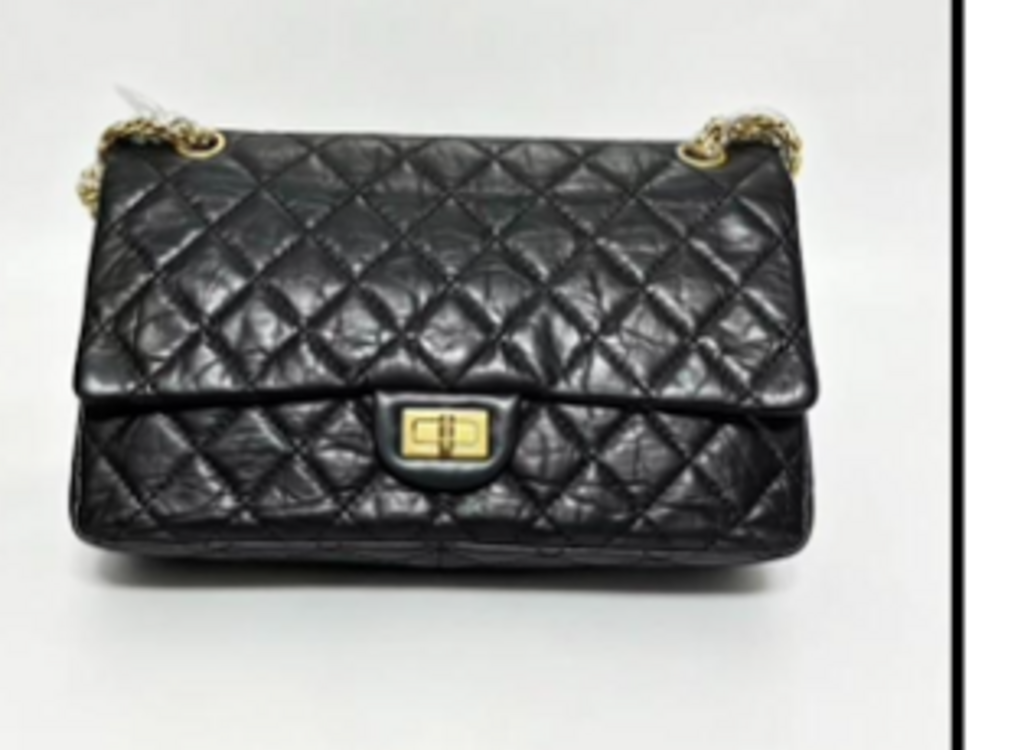 Black Quilted Reissue Flap Bag