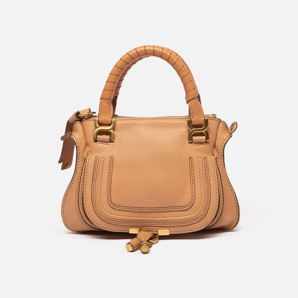Chloe Tan Leather Marcie Bag