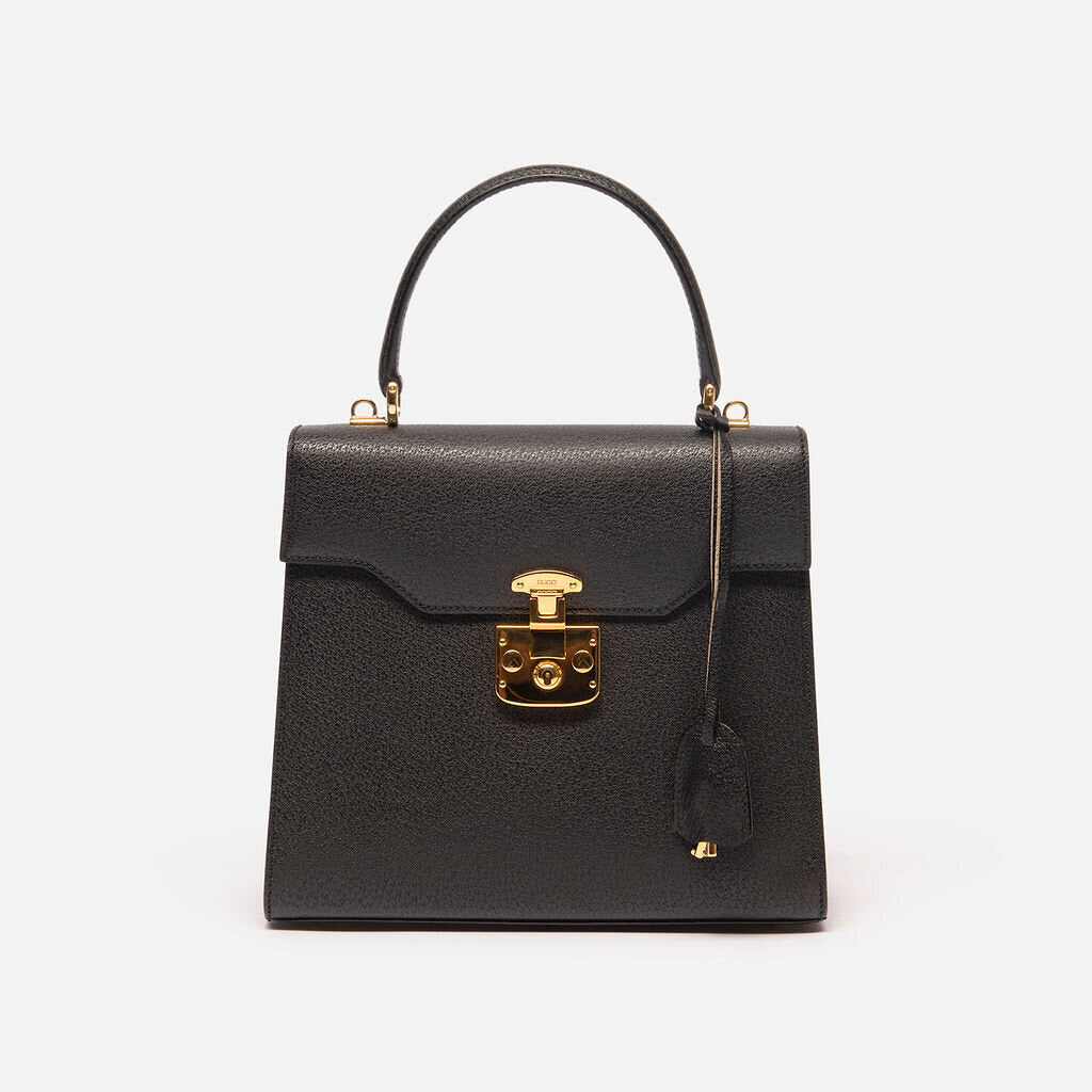 Gucci Vintage Black Top Handle Bag