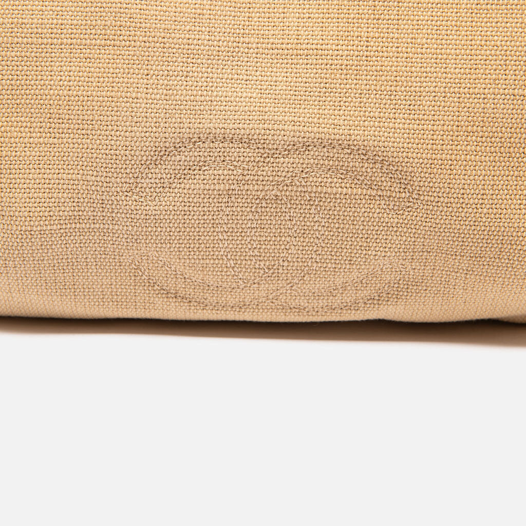 Chanel Beige Canvas & Lucite Top Handle Bag