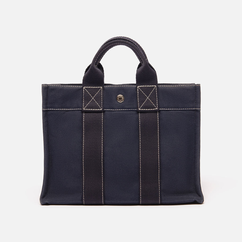 Hermes Blue Canvas Herline Tote