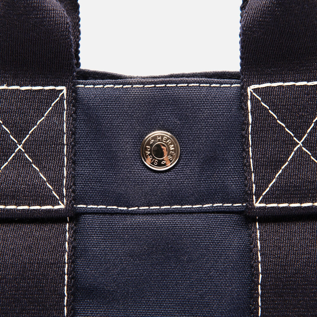 Hermes Blue Canvas Herline Tote