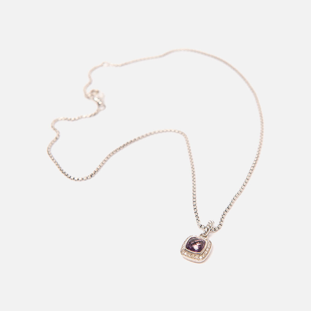 David Yurman Petite Amethyst & Sterling Silver Albion Pendant