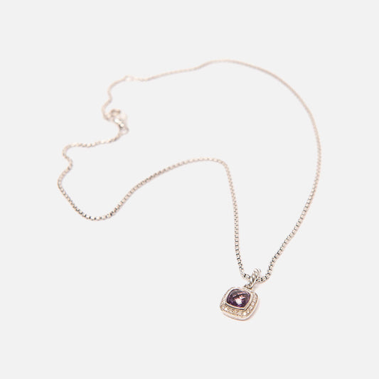 David Yurman Petite Amethyst & Sterling Silver Albion Pendant