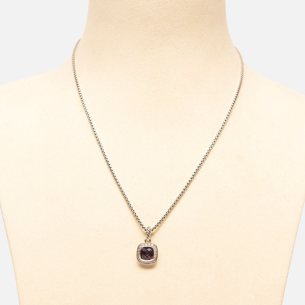 David Yurman Petite Amethyst & Sterling Silver Albion Pendant