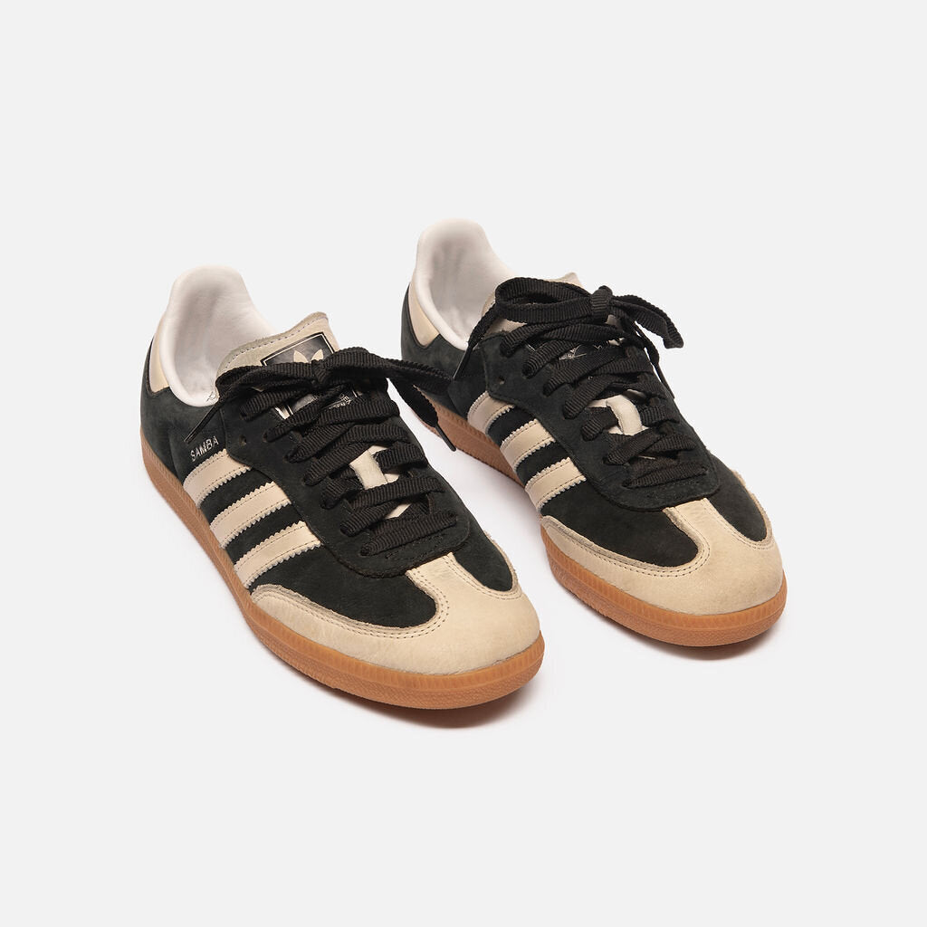Adidas Charcoal & Cream Suede Sambas