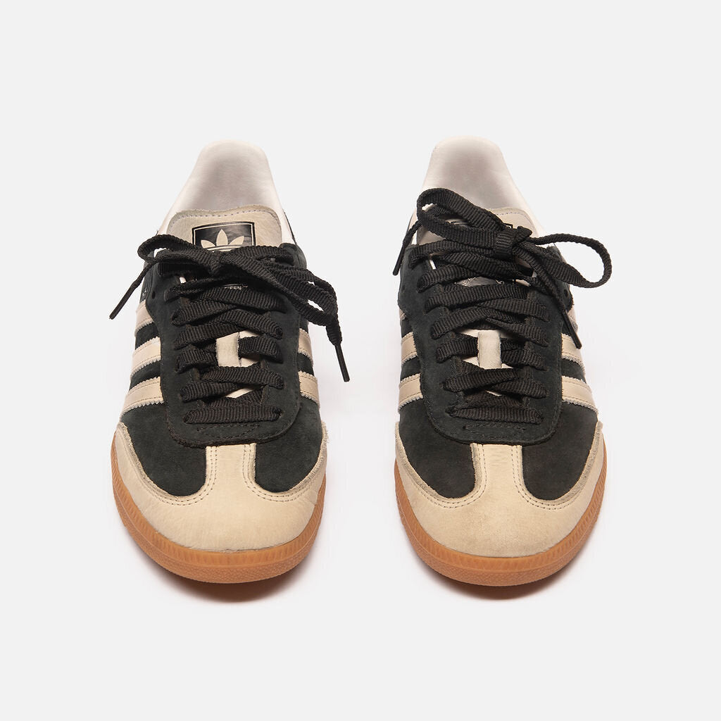 Adidas Charcoal & Cream Suede Sambas