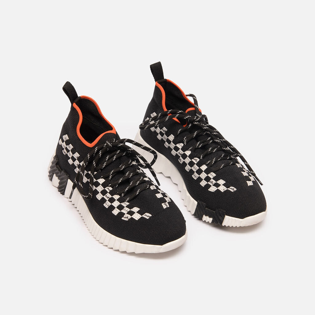 Hermes Black & White Flex Sneaker