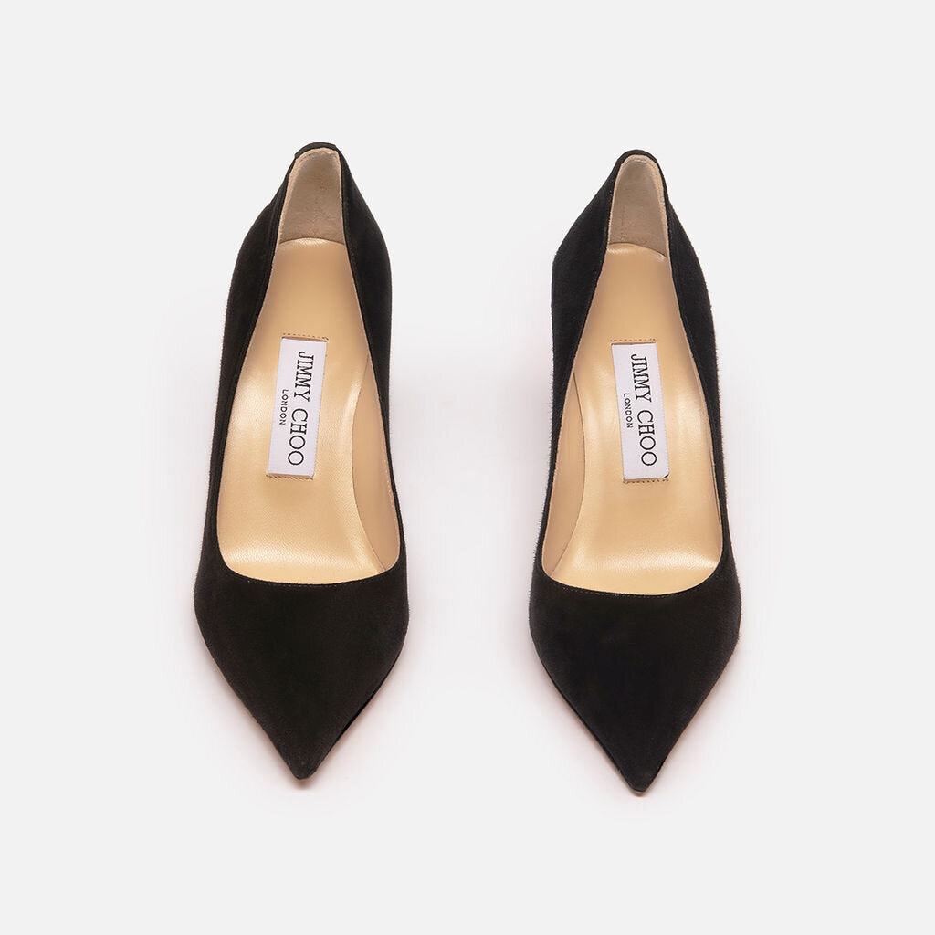 Jimmy Choo Black Suede Pumps