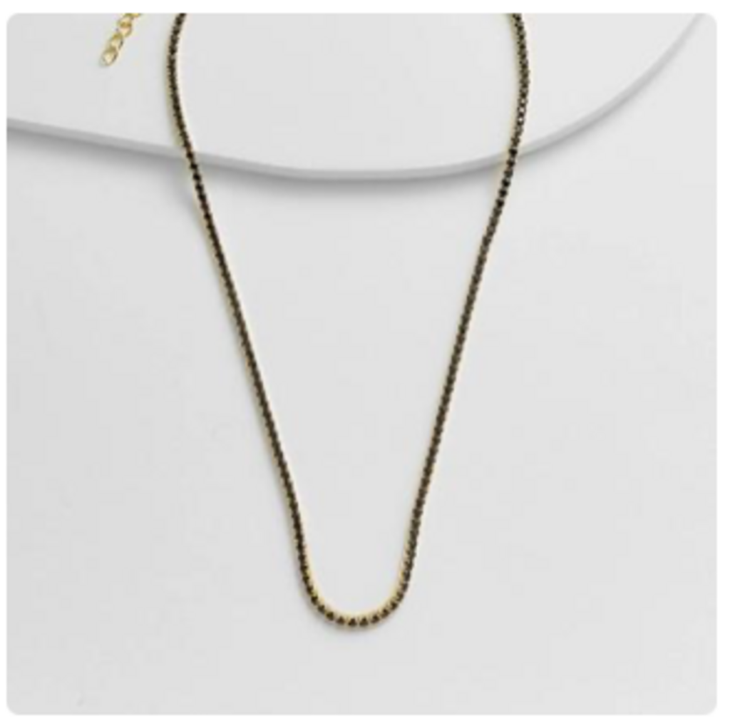 Sun Tennis Chocker Black Onyx - YG
