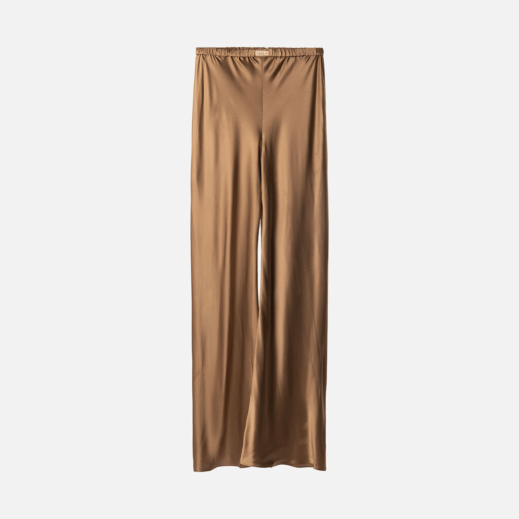 Comme Si Brown Satin Pants