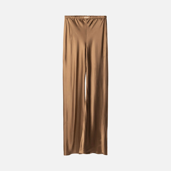 Comme Si Brown Satin Pants