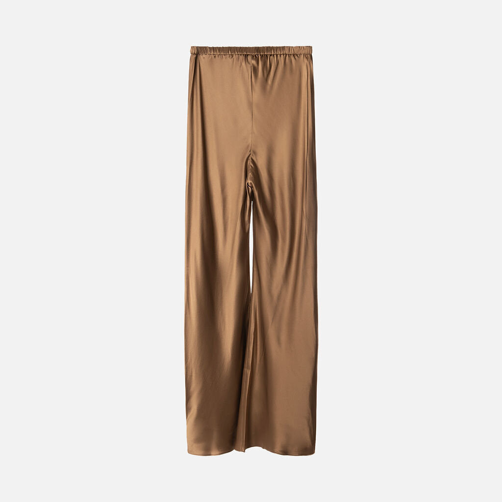 Comme Si Brown Satin Pants