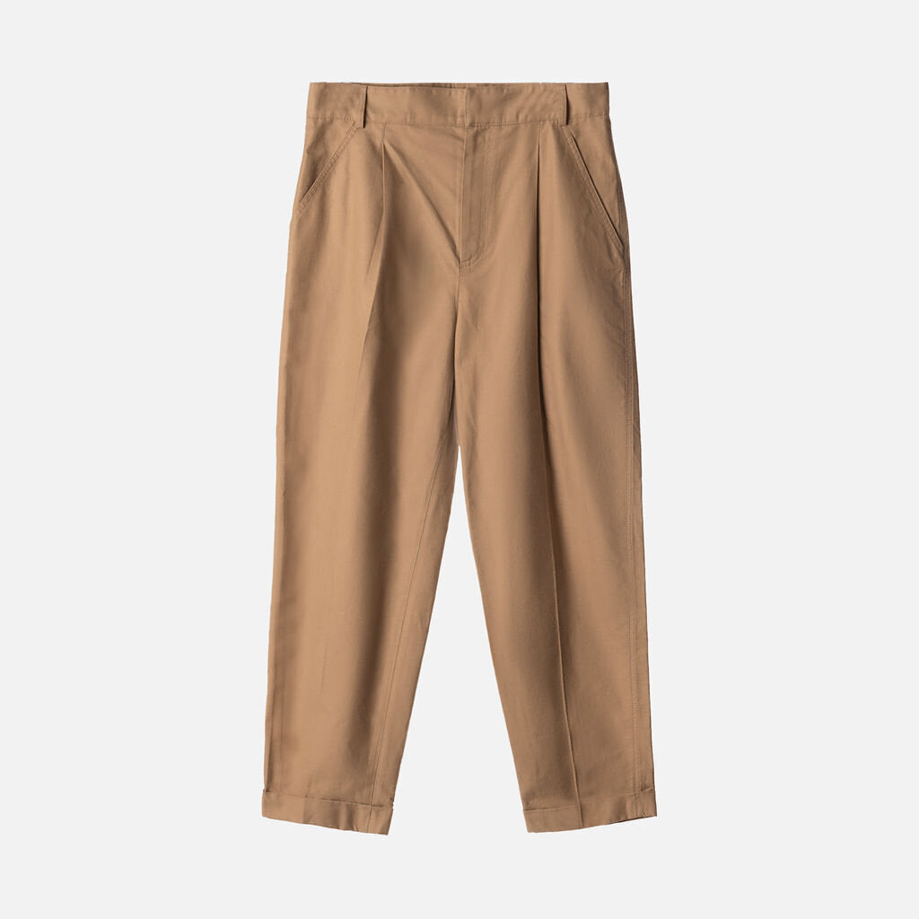 Christian Dior Khaki Cotton Blend Tapered Pants