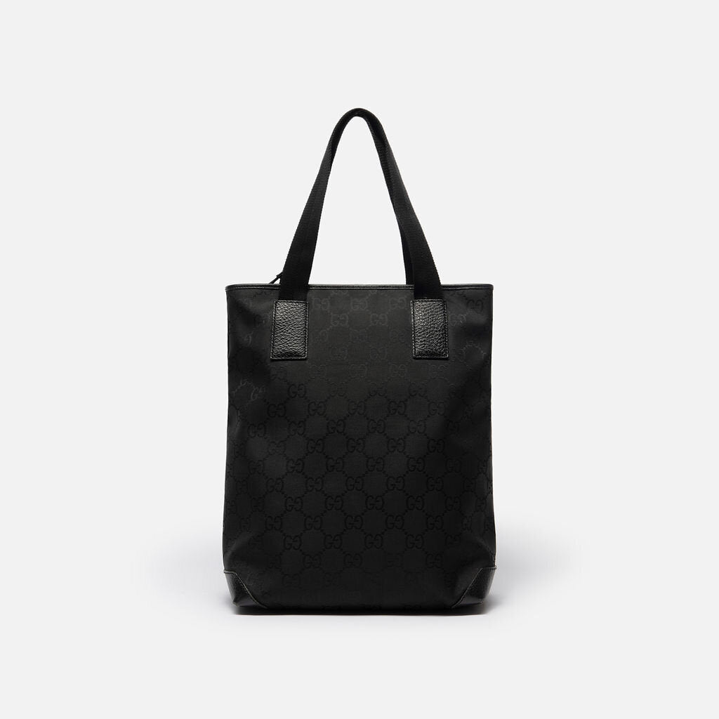 Gucci Black Monogram Canvas Tote