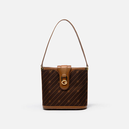 Gucci Brown Suede 'Shooting Star' Bag