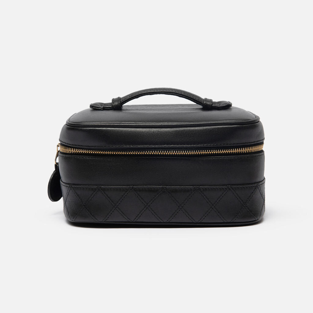 Chanel Black Lambskin Vanity Case