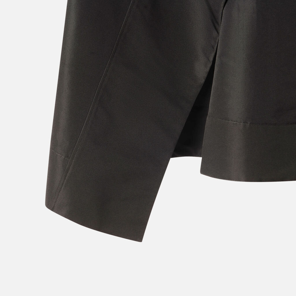 Alexander McQueen Black Nylon Asymmetrical Skirt