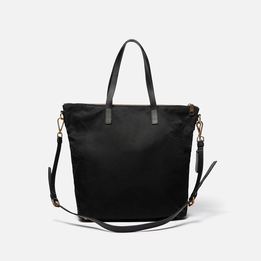 Prada Black Nylon Tote with Crossbody Strap