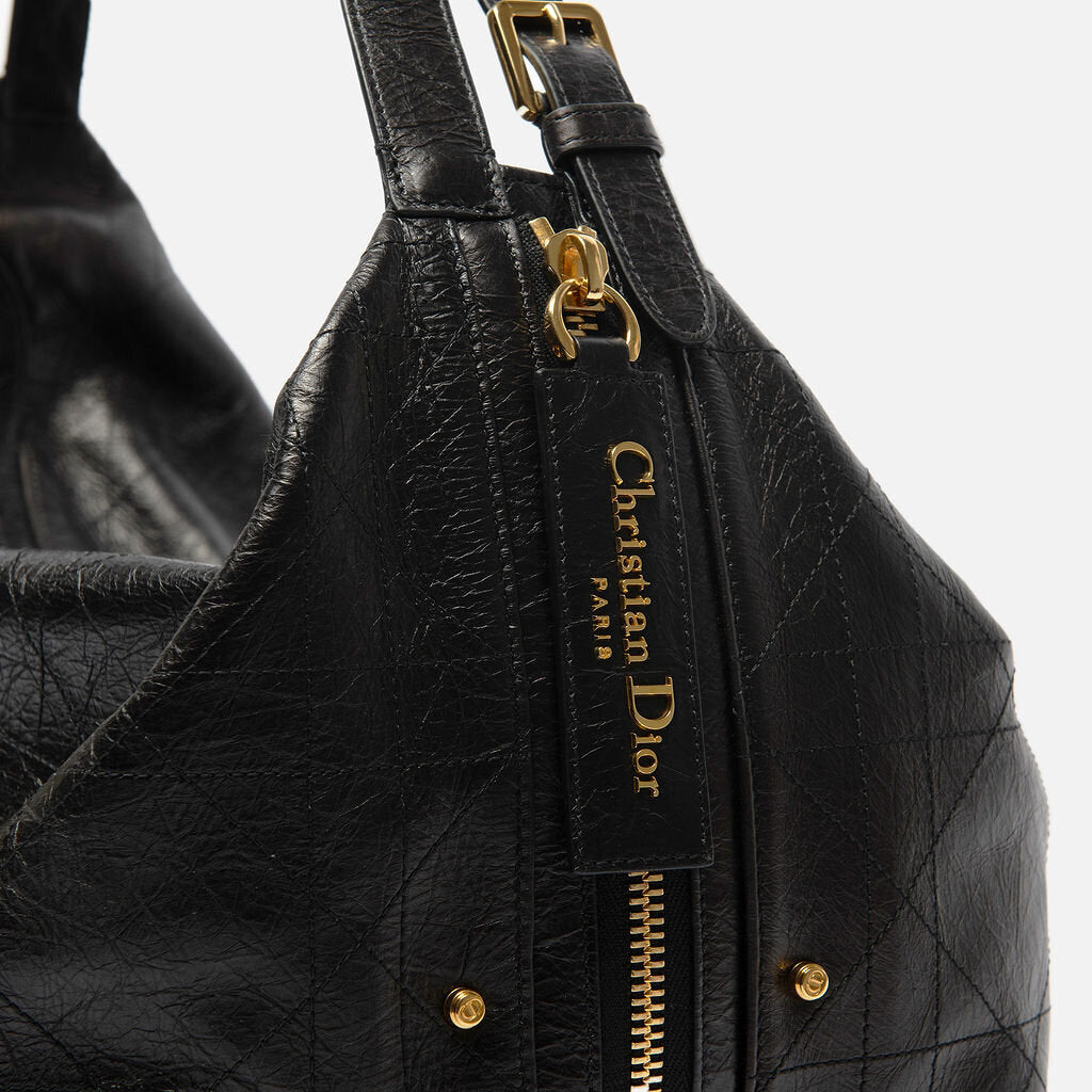 Dior Black Cannage Voyage Tote