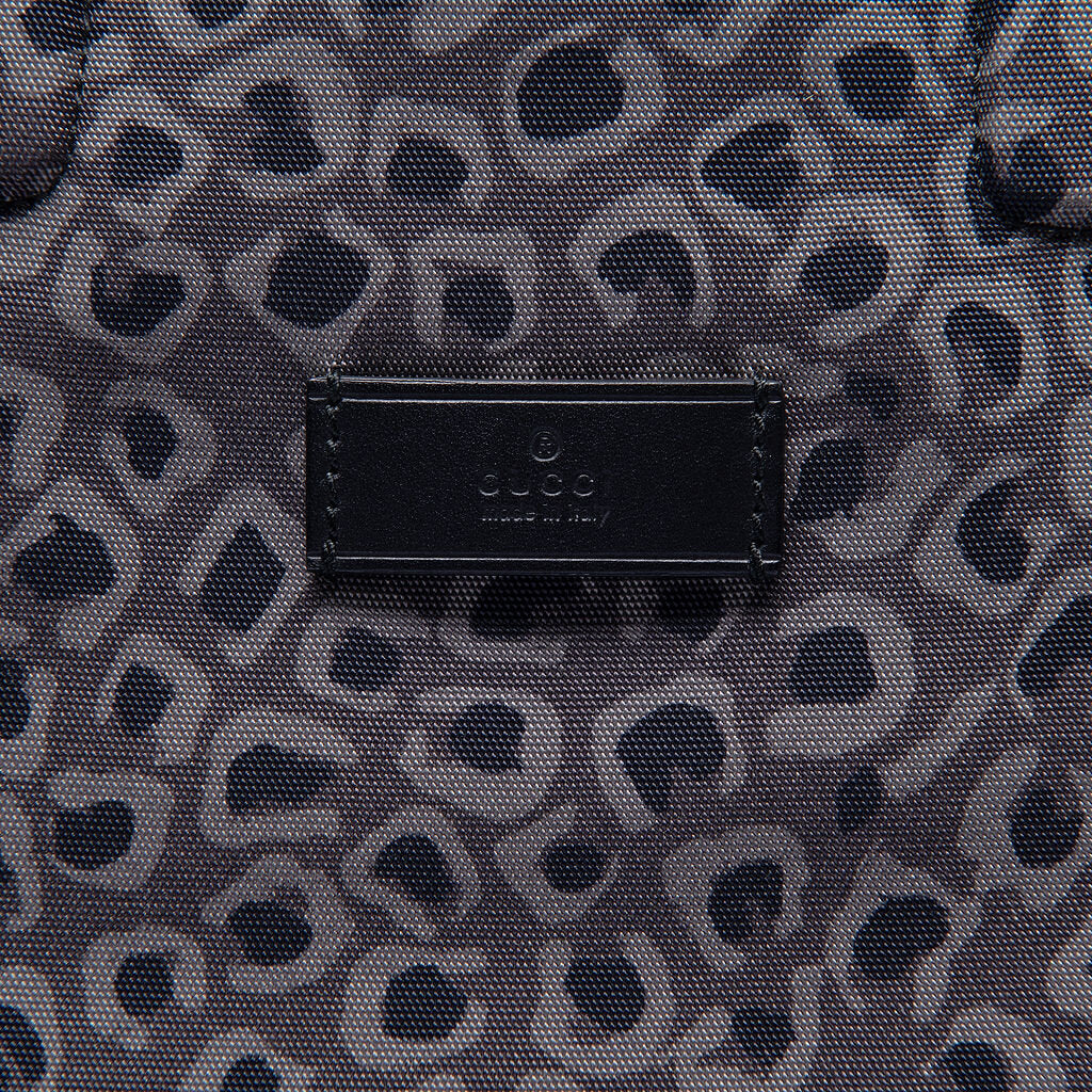 Gucci Leopard Print Canvas Tote