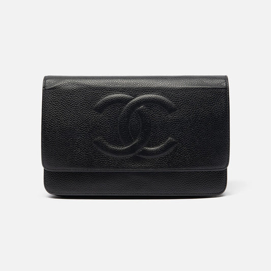 Chanel Black Caviar Timeless WOC