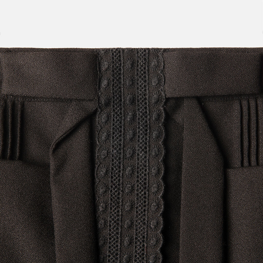 See By Chloe Black Wool Mini Skirt
